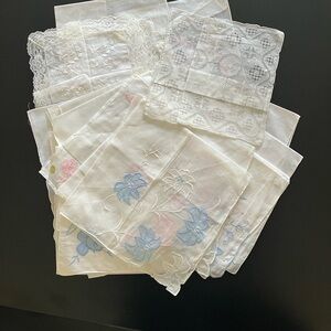 Lot of 25 Vintage Handkerchiefs